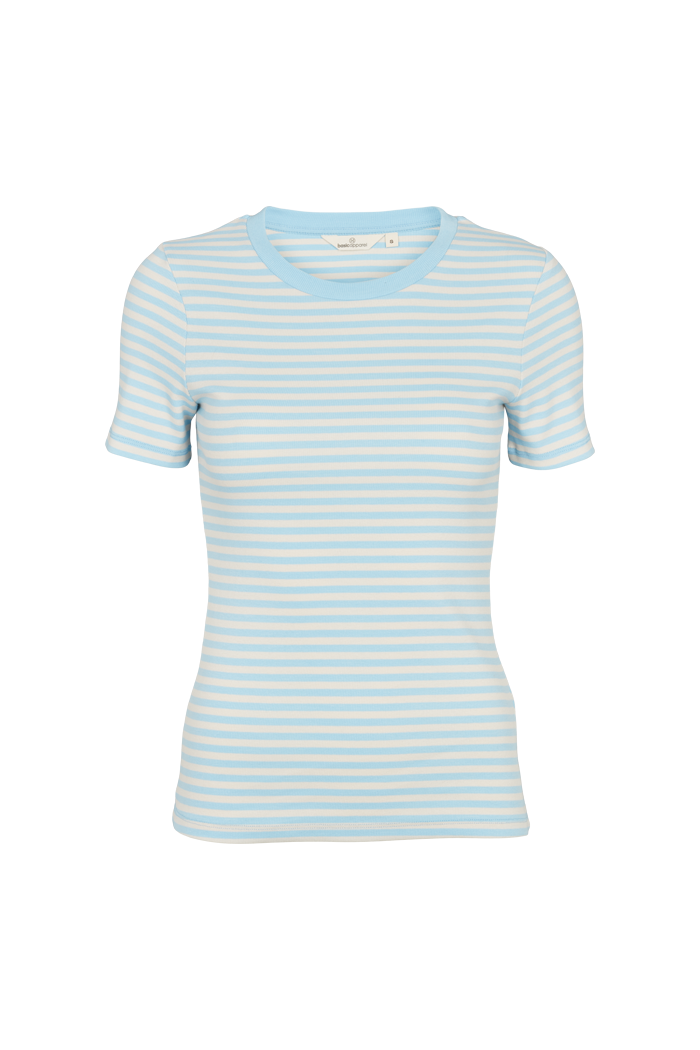 Basic Apparel Ludmilla O-Neck T-shirts 682 Airy blue / birch